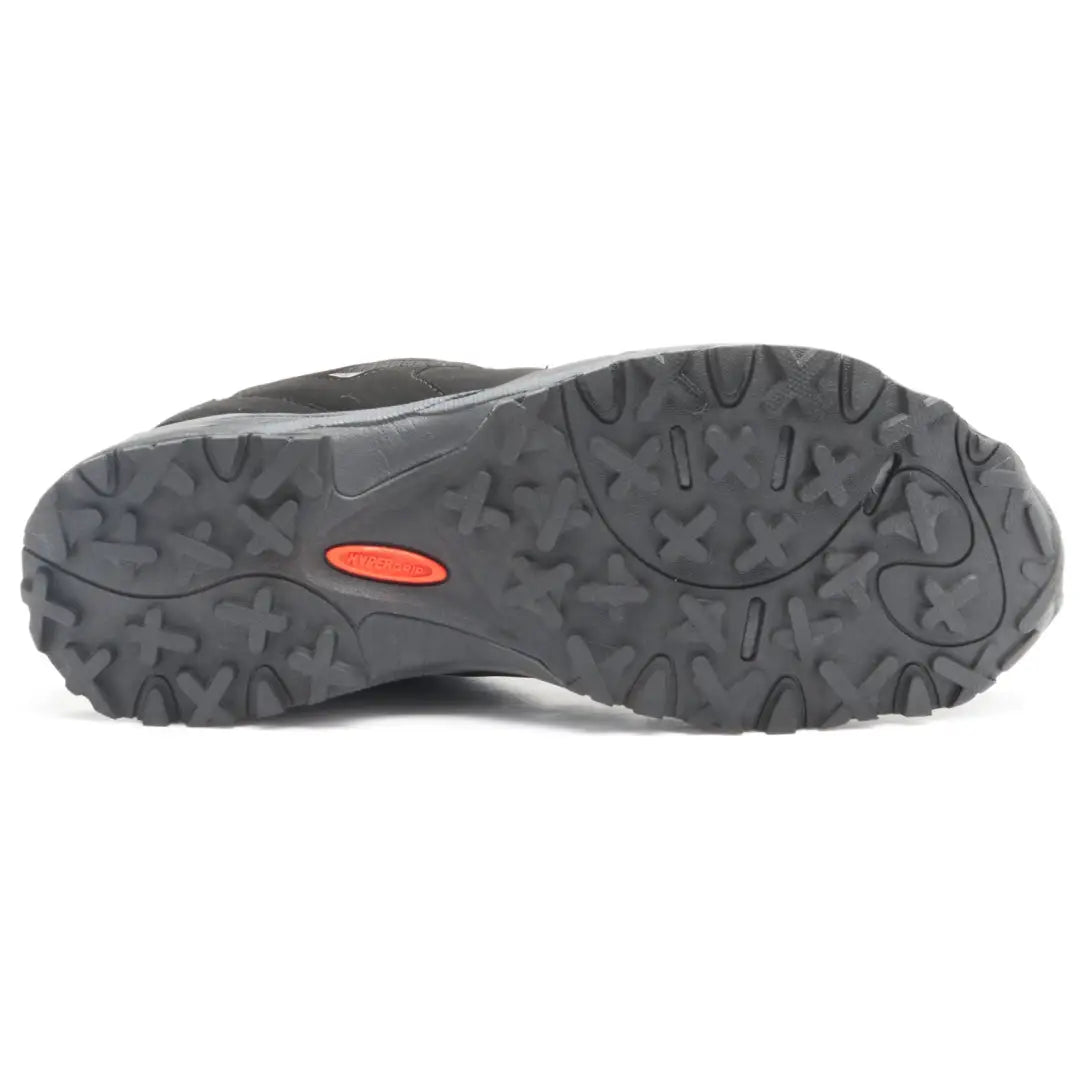 Rugged rubber sole of Treksta Buxton Boa GTX shoe with textured tread for outdoor adventures