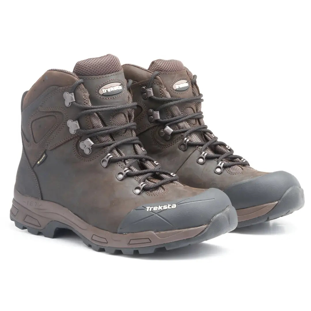 Brown leather Treksta Heathfield 6’’ GTX Hunting Boots with Gore-Tex waterproof nubuck features