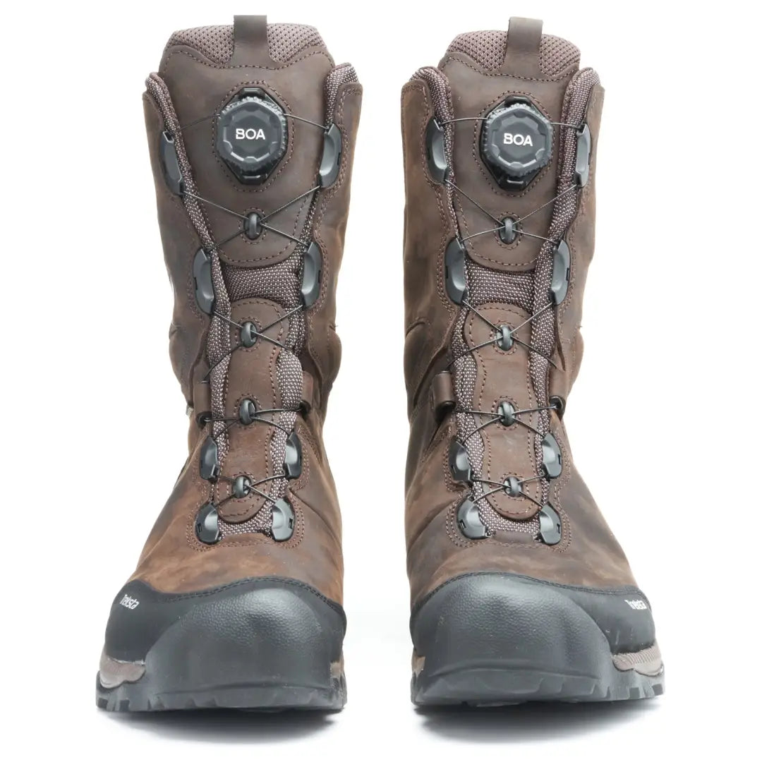 Brown Treksta Winchester 10’’ BOA GTX Hunting Boots with waterproof leather and rugged soles