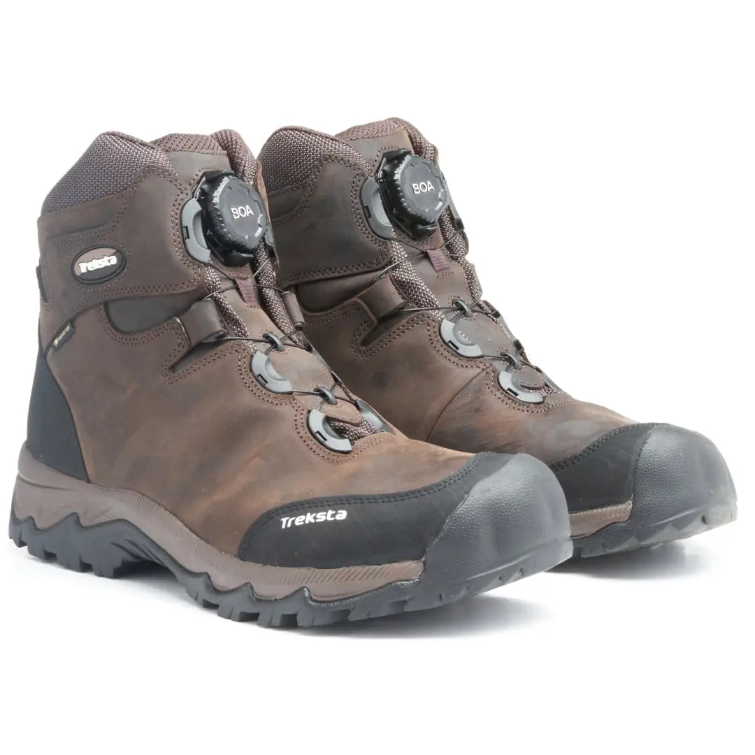 Brown Treksta Winchester 6’’ BOA GTX Hunting Boots in waterproof leather with a rugged sole