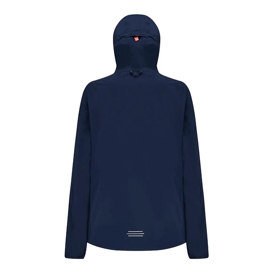 Navy blue Venture Ultralight running jacket with a stylish red detail perfect for country clothing