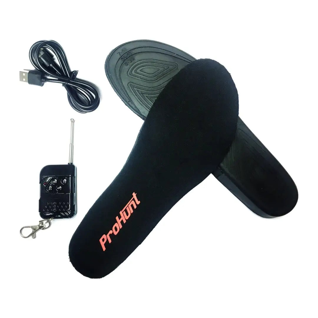 Heated insoles with remote and charging cable for Verney Carron Pro Hunt Heated Insoles