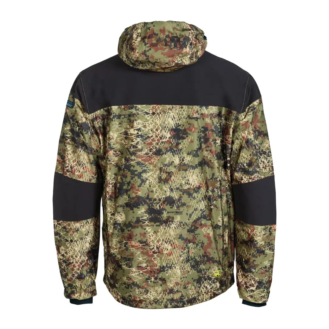 Camouflage Verney Carron Puma Jacket with black shoulder panels for style and function