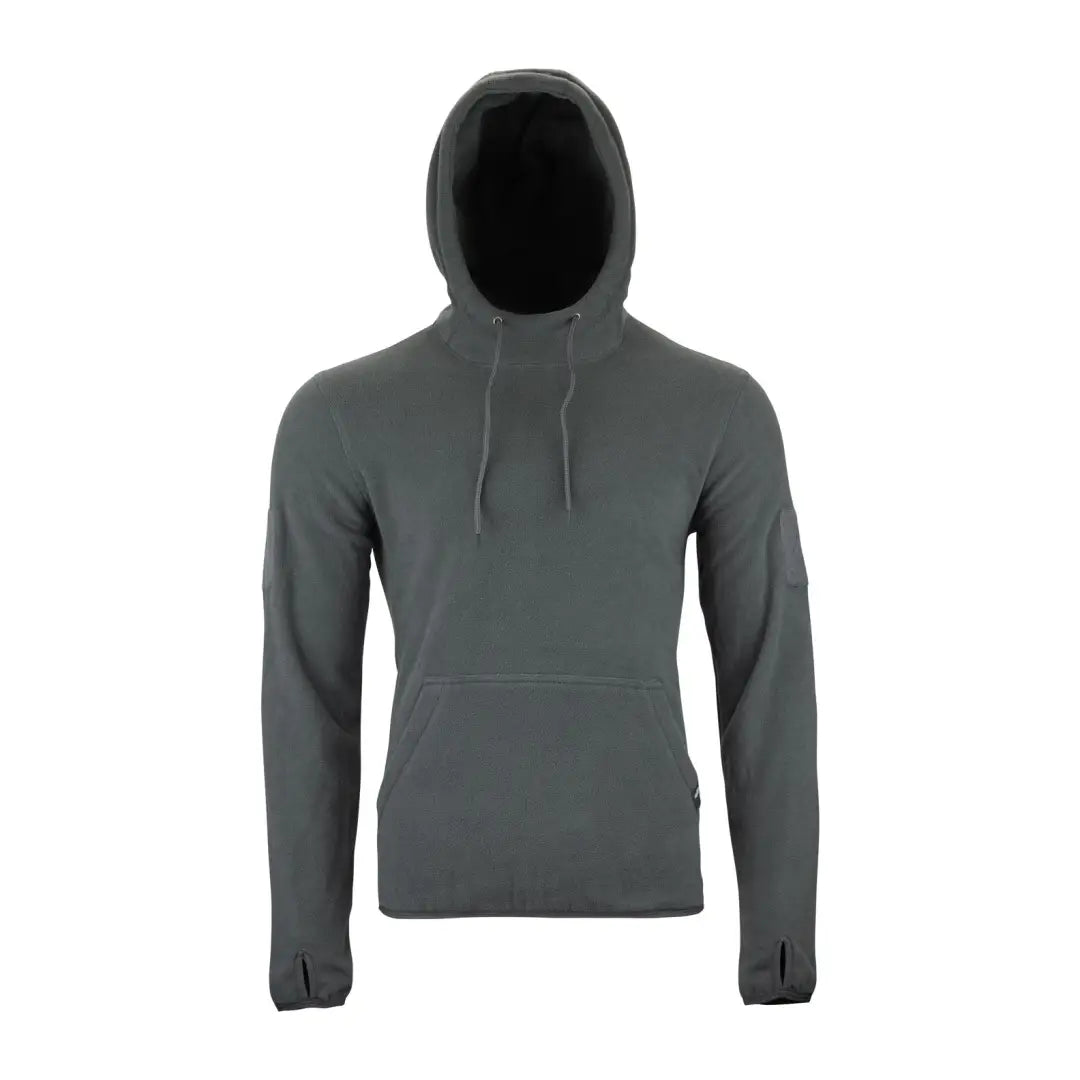 Gray Viper Fleece Hoodie with long sleeves and front pocket for warm, stylish comfort