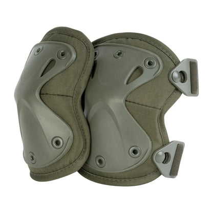 Olive green Viper Hard Shell Knee Pads with adjustable straps for ultimate protection