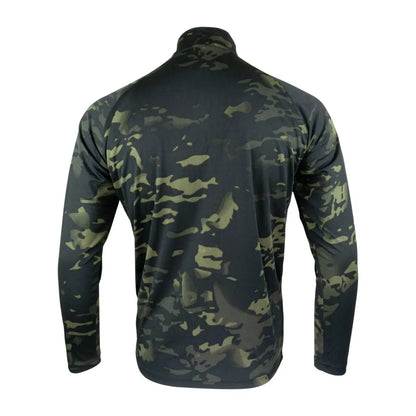 Camouflage Viper Mesh-Tech Armour Top with high collar for stretch fit and added comfort