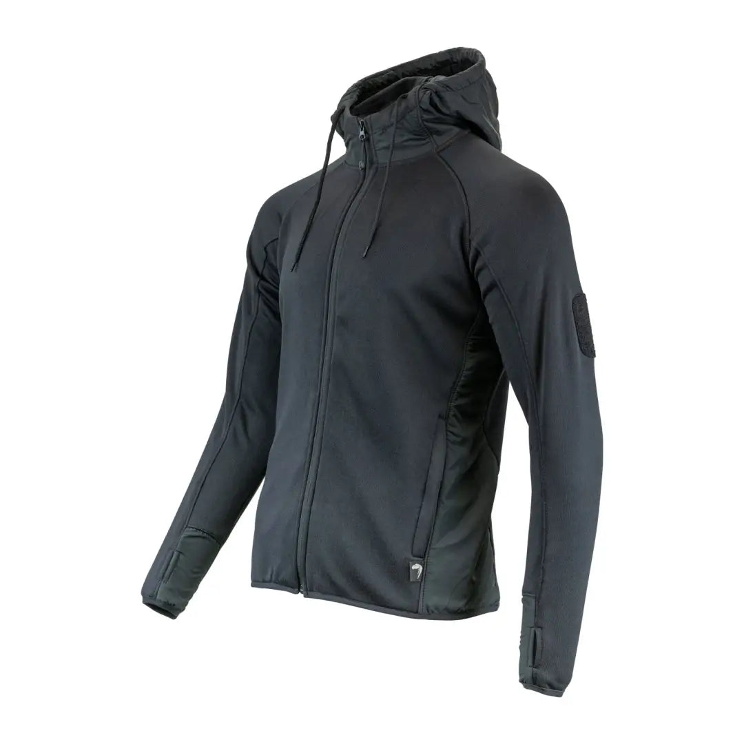 Dark gray Viper Storm Hoodie with full-length zipper and brushed fleece lining