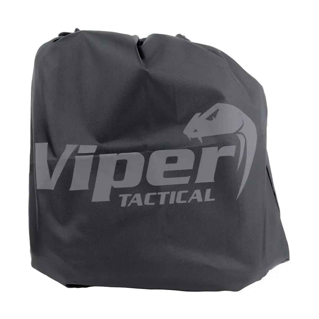 Gray Viper Tactical gear bag with logo next to tactical sneaker boots for adventurers