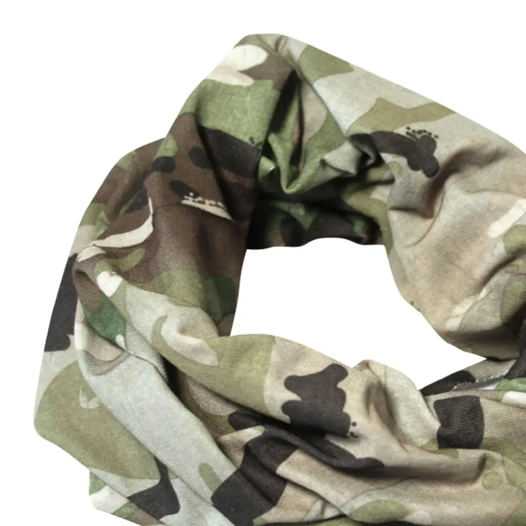 Camouflage-patterned Viper Tactical Snood perfect for hunting and outdoor adventures