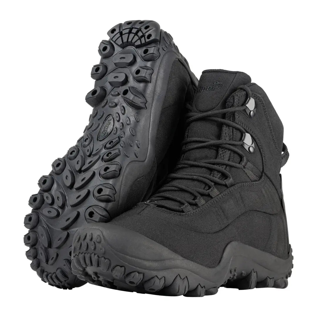 Rugged Viper Venom Boots with thick treaded sole perfect for hiking adventures