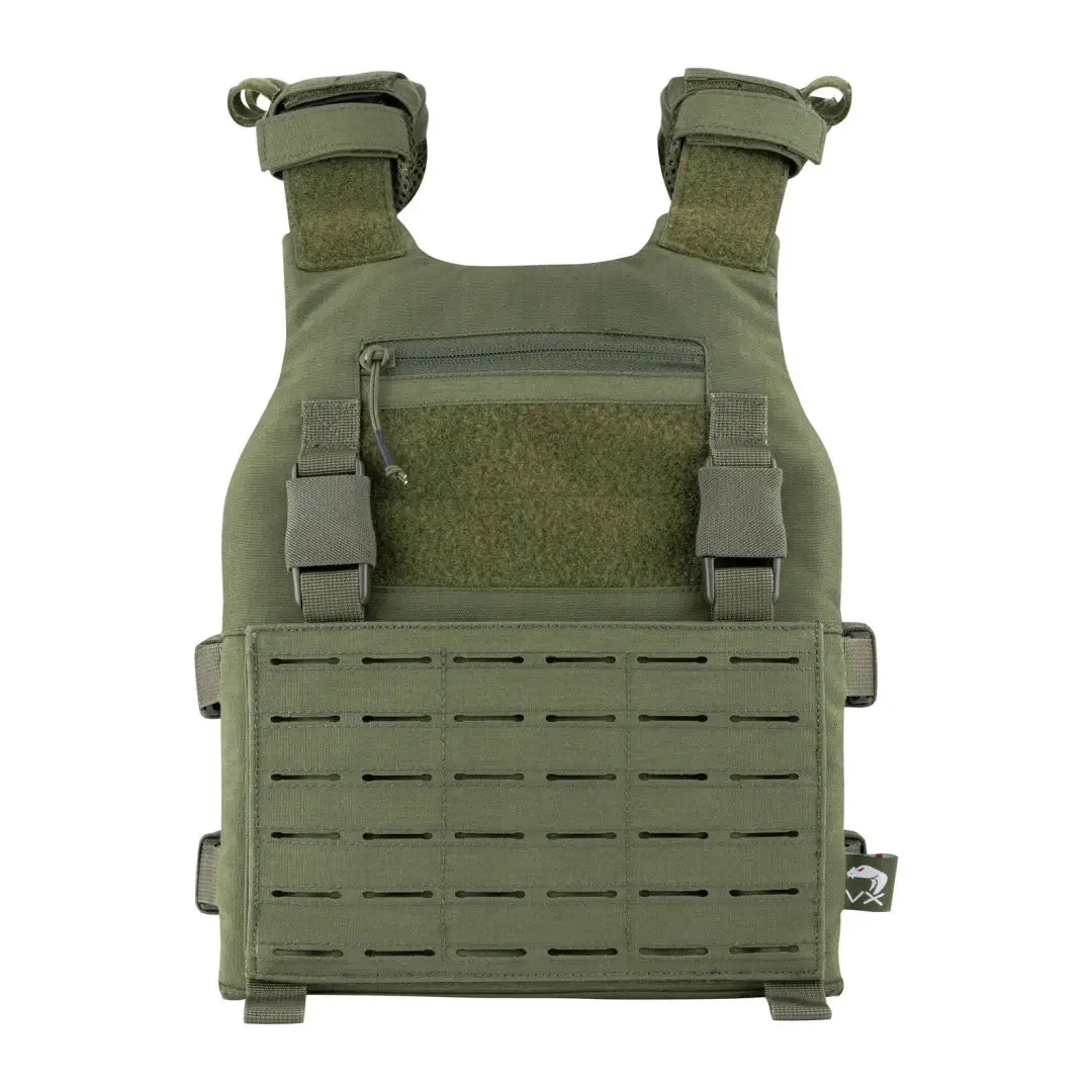 Olive green Viper VX Buckle Up Carrier Gen2 tactical vest with quick release system