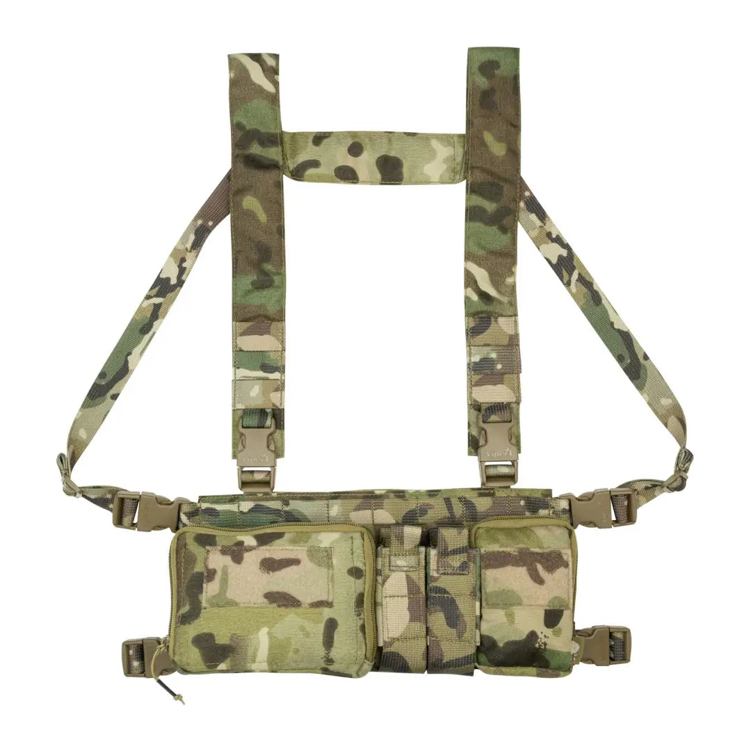 Camouflage Viper VX Buckle Up Ready Rig with adjustable straps and pouches for country clothing