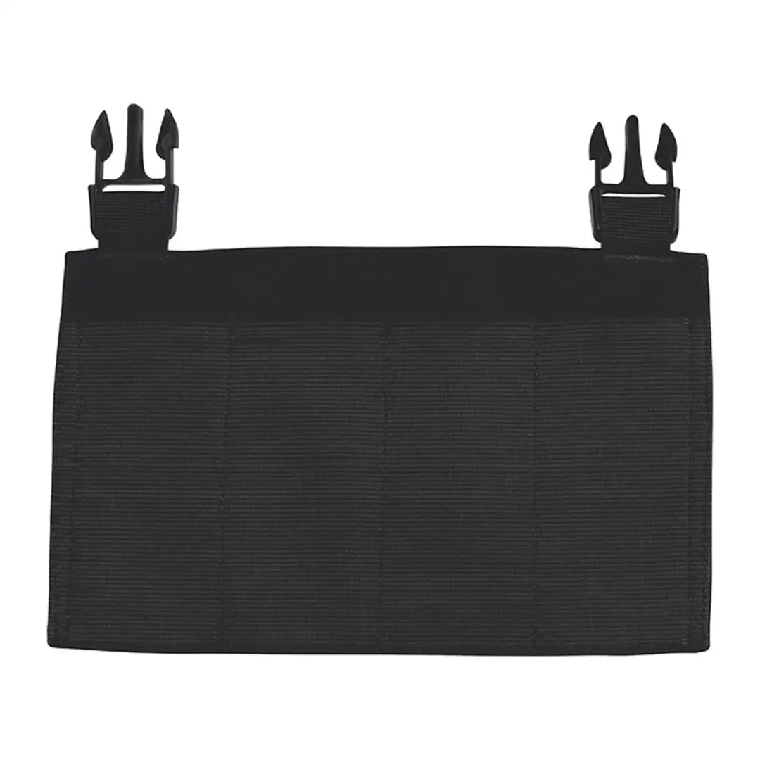 Black tactical vest plate carrier with attachment clips for Viper VX Buckle Up SMG Mag Panel