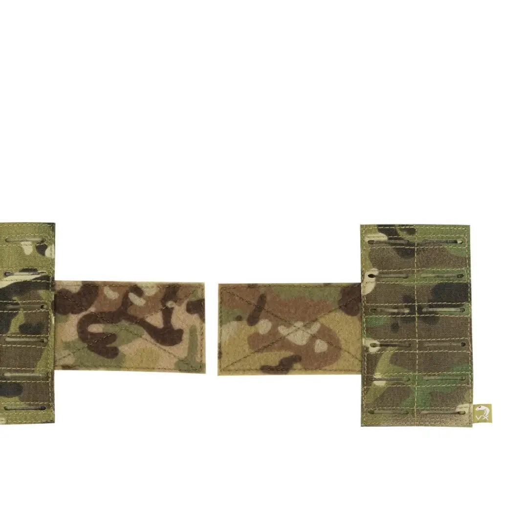 Camouflage fabric pieces showcasing the Viper VX Lazer Wing Panel Set’s unique patterns