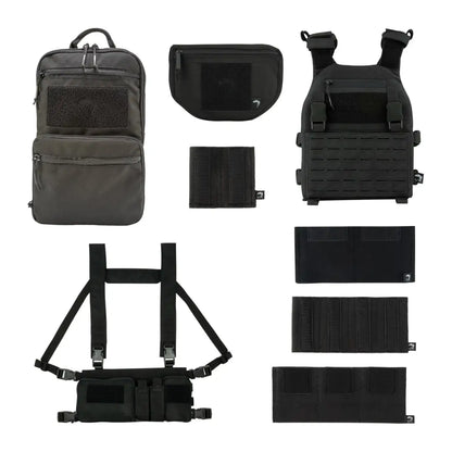 Tactical backpack with Viper VX Multi Weapon System Set and rifle mag sleeve gear