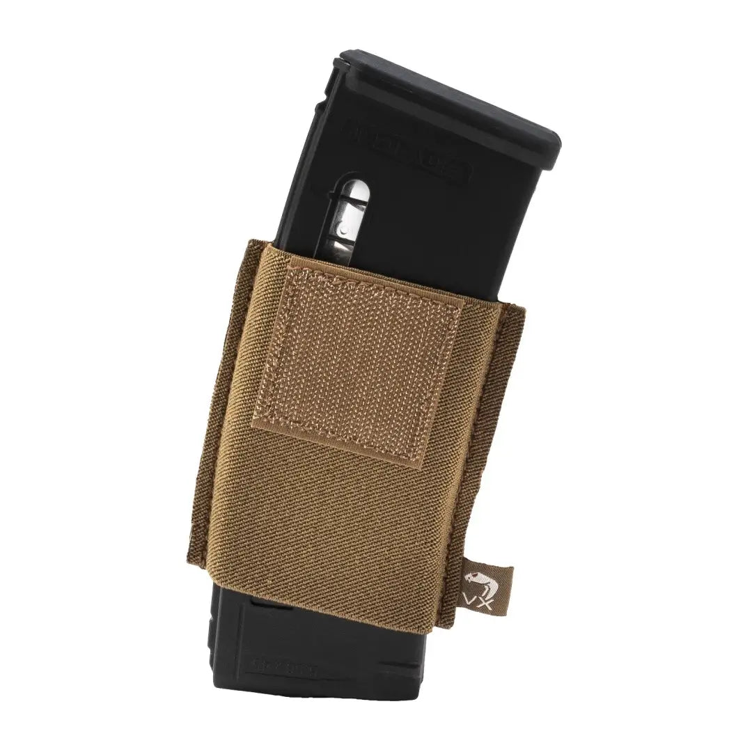 Tactical Viper VX Single Rifle Mag Sleeve in tan with black rifle magazine inside