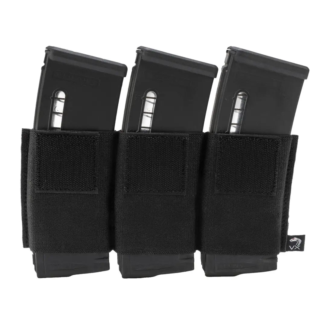 Triple Rifle Mag Sleeve from Viper VX Triple holding three black magazines for gear