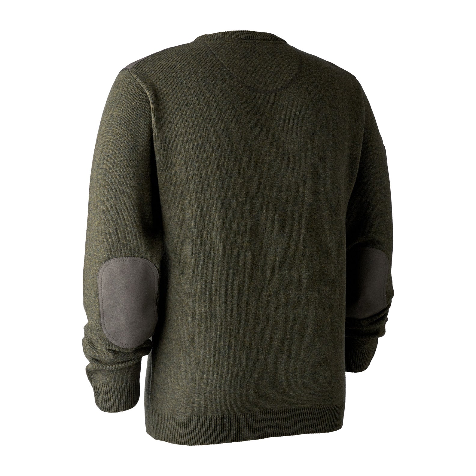 Deerhunter-Sheffield-Knit-with-O-neck#colour_green-melange