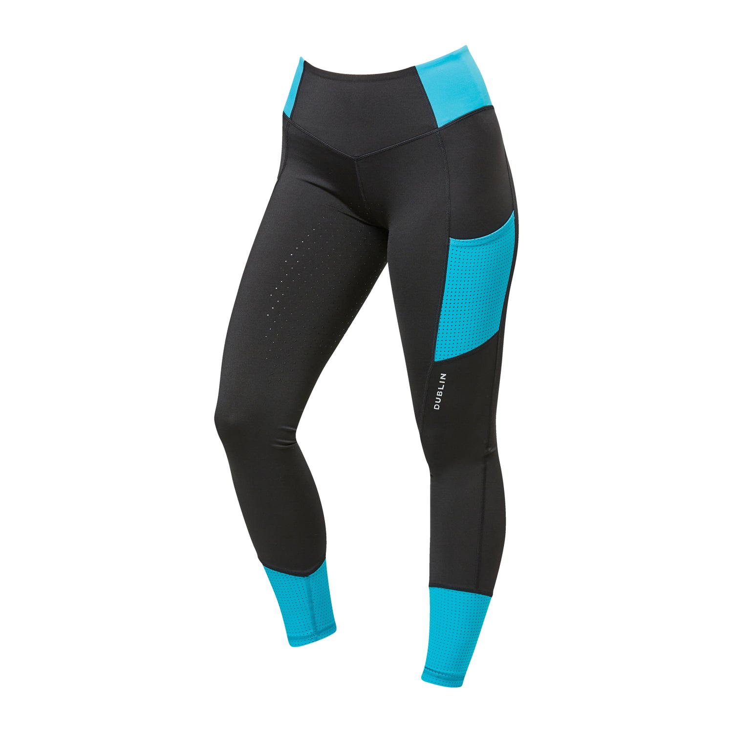 Dublin Power Rise New Clothing | Mid Performance Tights Colour Block Forest