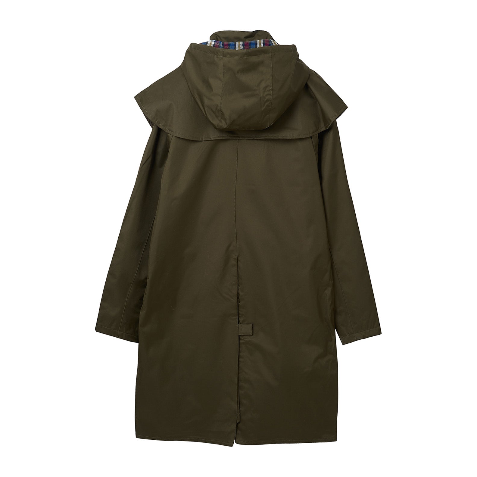 Long green outlet raincoat