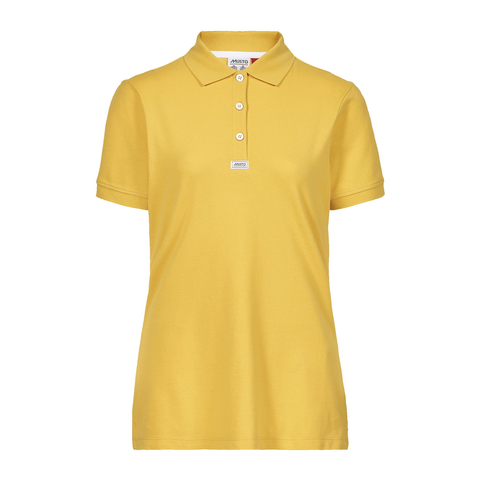 Ladies yellow store polo shirt