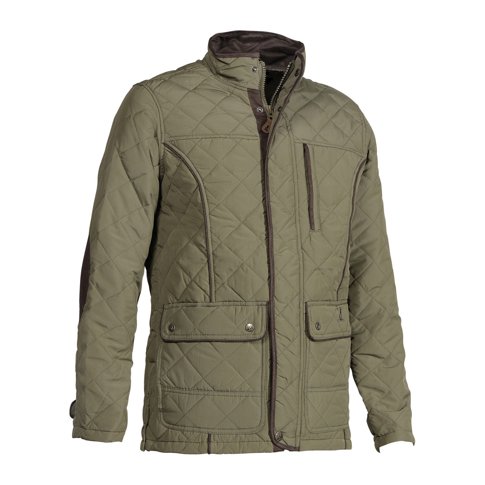 Trespass mens argyle 2024 quilted jacket olive